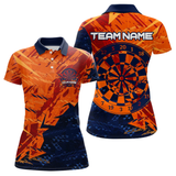 Maxcorners Blue & Orange Dartboards Custom Grunge Dart Shirt For Men, Dart Team Jerseys LM0705