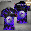 Maxcorners Savage Smile Swing Golf Polo Shirt Customized Name, Team Name 3D Shirts