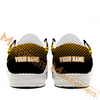 Maxcorners Billiard Ball 9 Yellow Lightning Personalized Name Canvas Loafer Shoes
