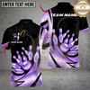 Maxcorners Bowling and Pins Luxe Lane Multicolor Customized Name, Team Name 3D Shirts