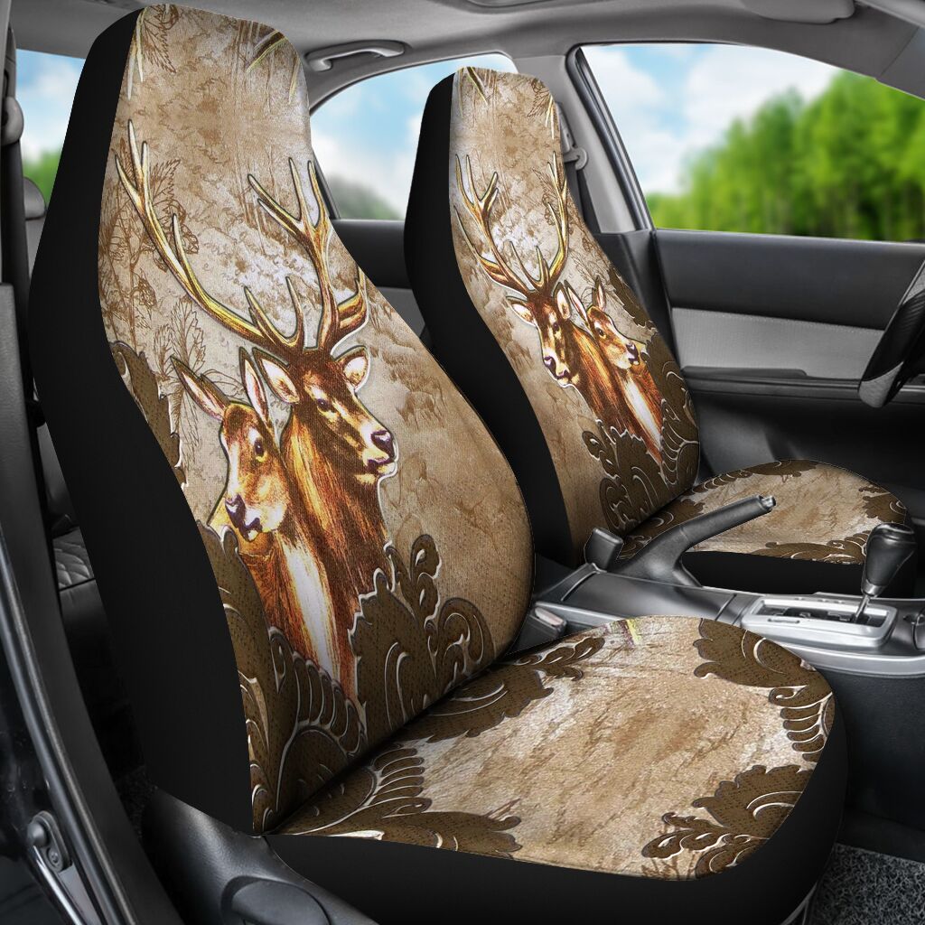 Maxcorners You & Me Deer Hunting Car Seat Covers