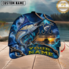 Maxcorners Fishing Smoke Hook Personalized Name 3D Cap