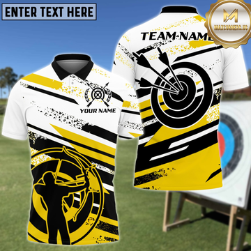 Maxcorners Archery Man Graffiti Personalized Name 3D Shirt