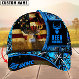 Maxcorners Premium Unique The Best Flag Deer Hunting Camouflage Pattern Multicolor Personalized Name 3D Cap