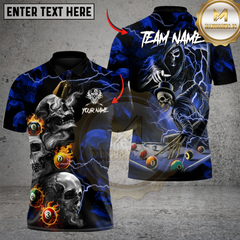 Maxcorners Billiards 8ball Deadman’s Runout Multicolor Customized Name, Team Name 3D Shirts