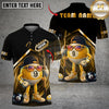 Maxcorners Billiards 9 Ball Funny Character Swirl Customized Name, Team Name 3D Shirt (6 Colors)