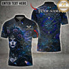 Maxcorners Darts Gothic Rose Lady Mandala Dartboard Multiple Options Personalized Name, Team Name 3D Shirt