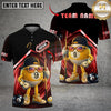 Maxcorners Billiards 9 Ball Funny Character Swirl Customized Name, Team Name 3D Shirt (6 Colors)