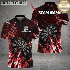 Maxcorners Darts Dark Grunge Multicolor Customized Name, Team Name 3D Shirts