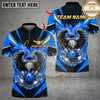 Maxcorners Bowling Flaming Eagle Multicolor Customized Name, Team Name 3D Shirt
