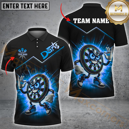 Maxcorners Darts Funny Dartboard Multicolor Options Personalized Name, Team Name 3D Shirt
