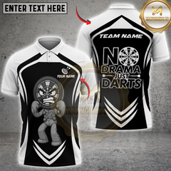 Maxcorners Darts No Drama Design Personalized Name 3D Unisex Shirt
