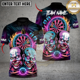 Maxcorners Darts Bullseye Maniacs Personalized Name 3D Unisex Shirt