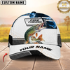 Maxcorners Fishing Blue Smoke Hexagon Pattern Personalized 3D Cap