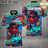 Maxcorners Graffiti Bowling Strike Multicolor Personalized 3D Shirt, Cool Ball with Shades & Street Art Shirts