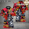 Maxcorners Savage Gorilla Swing Golf Polo Shirt Customized Name, Team Name 3D Shirts