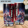 Maxcorners Fishing Tumbler Red Blue Hook Lightning Design Personalized Name Tumbler (13 Species)