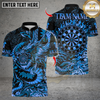 Maxcorners Asian Dragon Dart Design Multicolor Customized Name, Team Name 3D Shirts