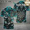 Maxcorners Darts Furious Bull Mascot Muscular Frame Target Board Scratch Graphic Multicolor Customized Name, Team Name 3D Shirts