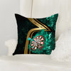 Maxcorners Darts Golden Stripe Fire Target Multicolor Customized Name 3D Pillow