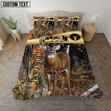 Maxcorners Camo Comforter Set For Hunters Personalized Name Bedding Set 3D All Over Printed