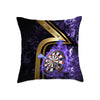 Maxcorners Darts Golden Stripe Fire Target Multicolor Customized Name 3D Pillow