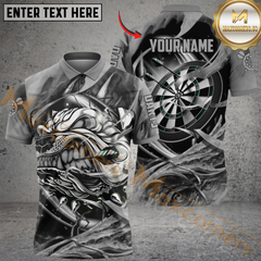 Maxcorners Darts Savage Bulldog Multicolor Customized Name, Team Name 3D Shirts