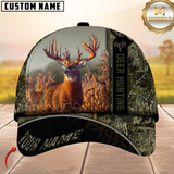 Maxcorners Hunting Deer Camouflage Multicolor Personalized Name 3D Cap