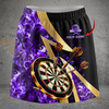 Maxcorners Darts Flame Leopard Print Dartboard Personalized 3D Skirts With Shorts