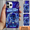 Maxcorners Bowling Funny Bowlshit Ball Multicolor Personalized Name 3D Phone Case