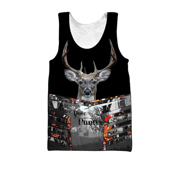 Maxcorners Deer Hunter Custom Name Shirt 3D All Over Printed Clothes