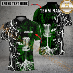 Maxcorners Savage Strike Disc Golf Polo Shirt Personalized Name, Team Name 3D Shirt (4 Colors)