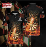 Maxcorners Dart Personalized 3D All Over Printed Fire Dragon Dart Shirt