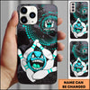 Maxcorners Bowling Angry Ball Dots Multicolor Personalized Name 3D Phone Case