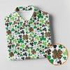 Maxcorners Leopard Pattern St Patrick's Day Shamrock Golf Shirt, Fun Women's Golf Shirts, Women's Golf Tops