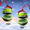 Maxcorners Custom Name Tennis Ornament, Tennis Christmas Gift 2D Flat LM2111