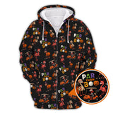 Maxcorners Funny Pattern Golf Shirt, Flamingo Golf Shirt, Halloween Golf Shirt For Golfer