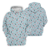 Maxcorners Funny Flamingos Golf Polo Shirt, Golfing Apparel, Mens Golf Gift, Funny Golf Polos