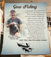 Maxcorners In Loving Memory of Fisherman in Heaven Customized Name And Picture 3D Quilt - Blanket