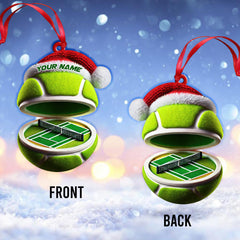 Maxcorners Custom Name Tennis Ornament, Tennis Christmas Gift5 2D Flat LM2111