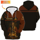 Custom Poker Shirt Skeleton King Design, It's Good to Be King Brown Black Tee Poker T Shirt for Poker Players