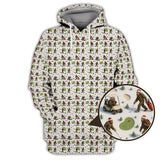 Maxcorners Pattern Golf Shirt For Men, Funny Christmas Golf Shirt, Bigfoot Golf Shirt