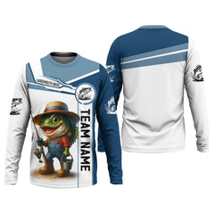 Maxcorners Largemouth Bass Fishing Team Shirt, UV Protection Shirt, Fishing Jersey, Men Long Sleeve Shirt
