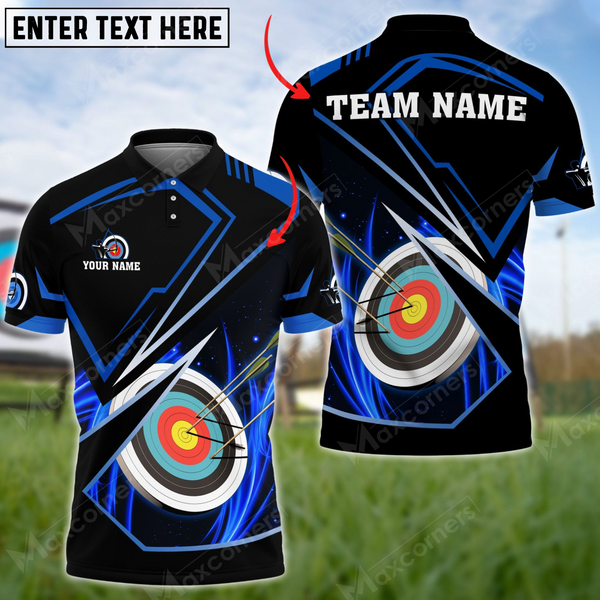 Maxcorners Archery Premium Multicolor Option Customized Name 3D Shirt
