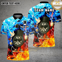 Maxcorners Cool Dartboard Magic Theme Multioptions Personalized Name, Team Name Unisex 3D Shirt (4 Colors)