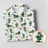 Maxcorners St Patrick's Day Leprechaun Character Golf And Beer White Golf Shirt, Fun Golf Shirts For Men, Polo For Men