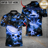 Maxcorners Blazing Disc Golf Polo Personalized Name, Team Name 3D Shirt (4 Colors) 1