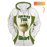 Maxcorners Personalized Name Funny Golf Shirt, This Is My Tee Shirt, Men’s Golf Shirts, Golf Gift For Golfers