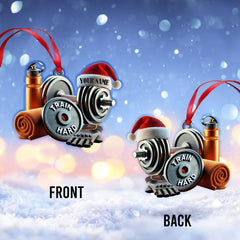 Maxcorners Custom Name Gym Ornament, Gymnastics Christmas Gift 2D Flat LM2211