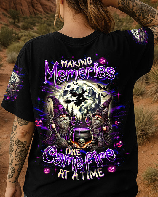 Maxcorners Making Memories One Campfire At A Time Gnome Halloween All Over Print - Tltw1707252 LM1501